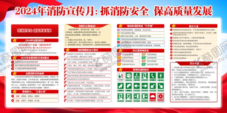 编号：21102502261900402149【酷图网】源文件下载-消防日知识宣传栏