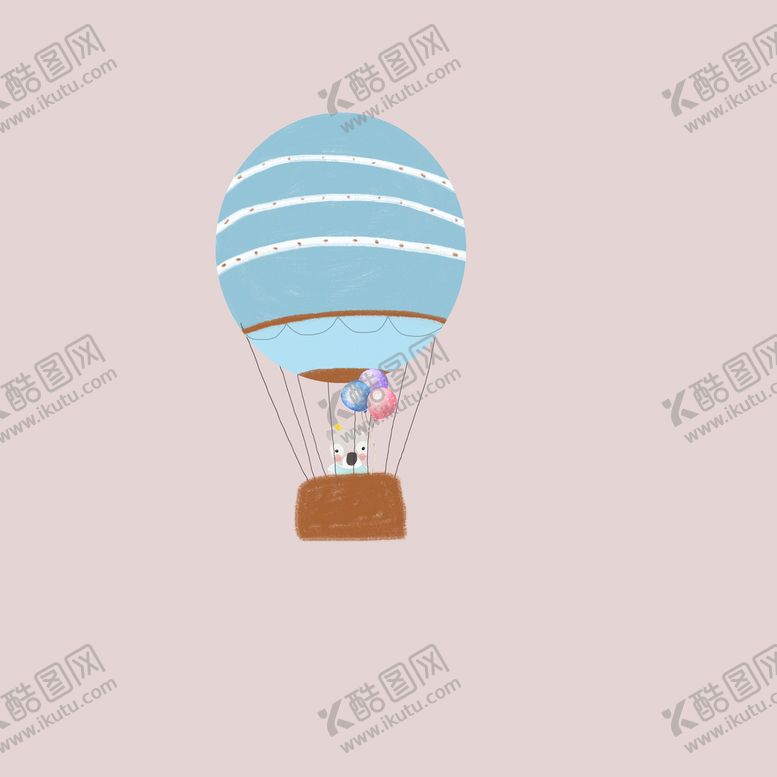 编号：64027910072232251058【酷图网】源文件下载-小熊热气球