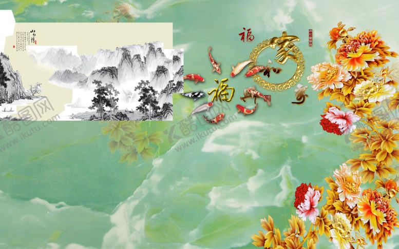 编号：40270509201428361496【酷图网】源文件下载-装饰画背景墙