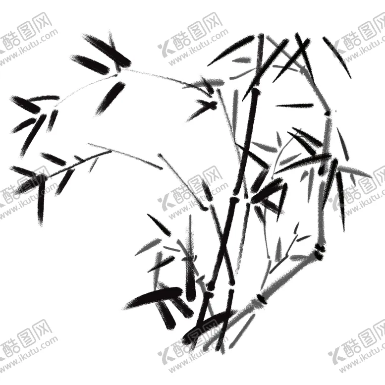 编号：91100406272330091208【酷图网】源文件下载-水墨竹子