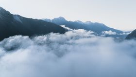 群山云雾天空白云风景