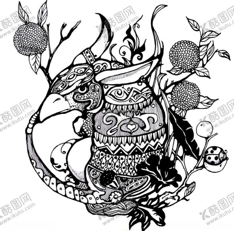 编号：35066207140531106305【酷图网】源文件下载-山海经犰狳矢量素材