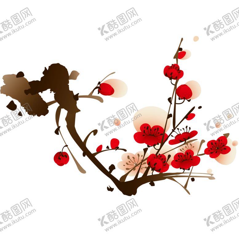 编号：52463709221027144149【酷图网】源文件下载-中国风水墨梅