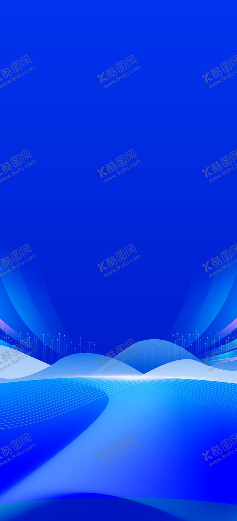 编号：40936901260227479383【酷图网】源文件下载-易拉宝蓝色海报科技背景