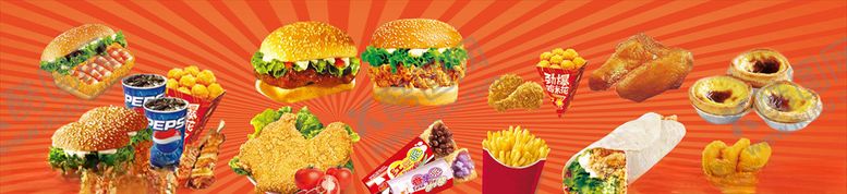 编号：44533710021424245349【酷图网】源文件下载-炸鸡汉堡多图