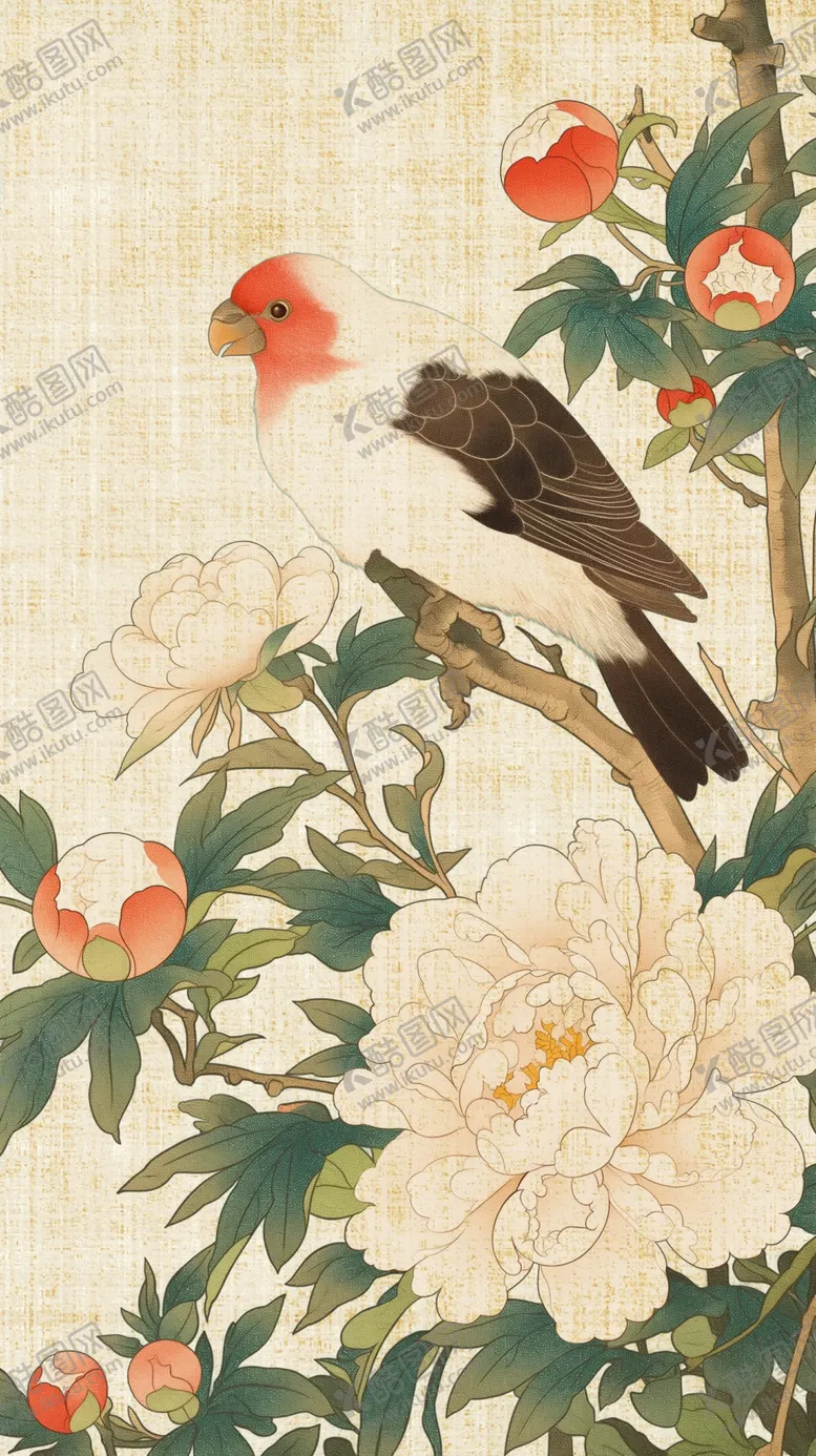 编号：85254301290222091157【酷图网】源文件下载-古风花鸟素材