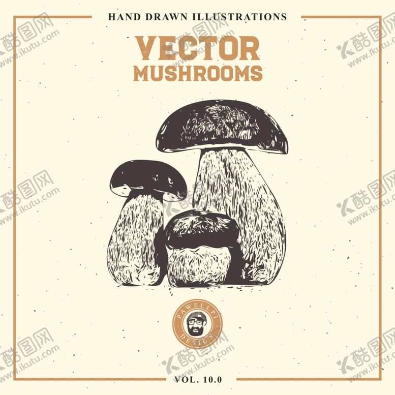 编号：23720609231222373411【酷图网】源文件下载-素描菌菇