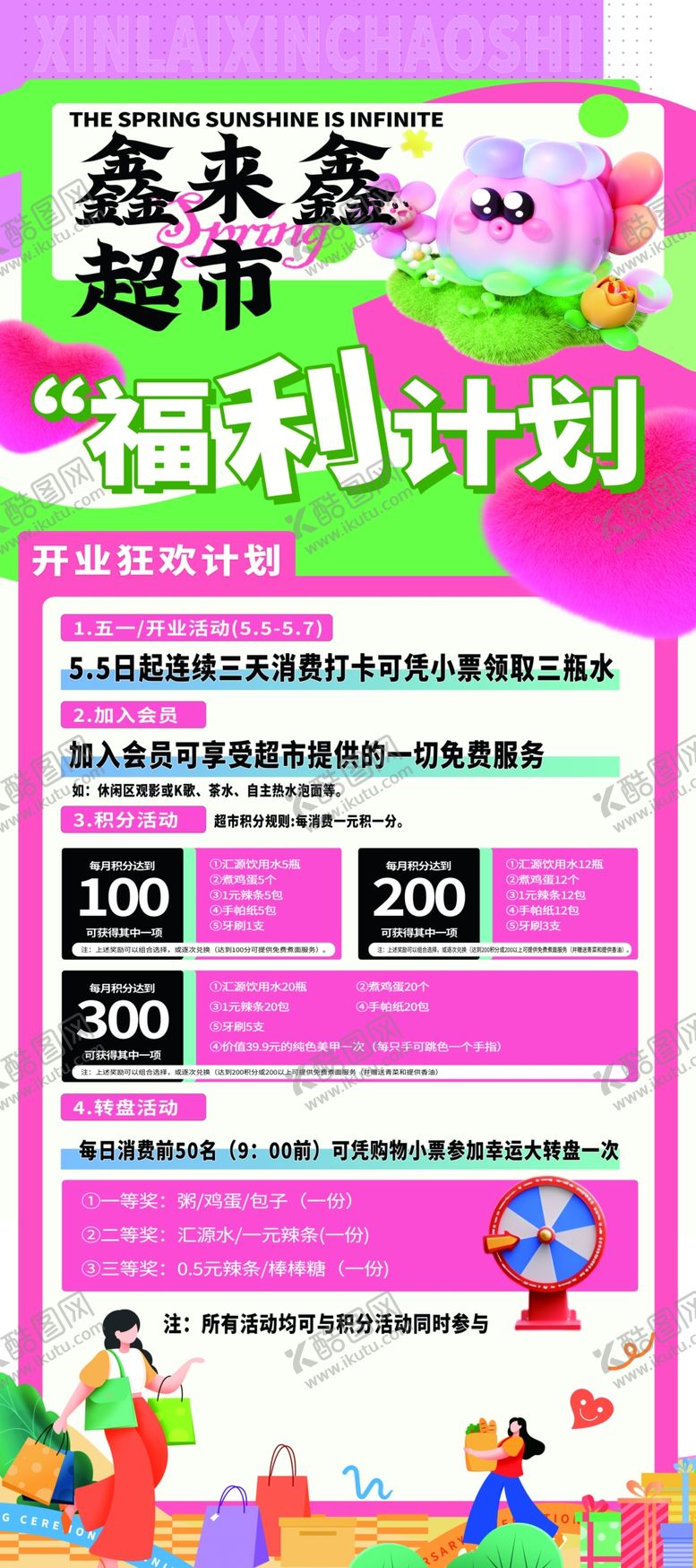 编号：43847211250052572591【酷图网】源文件下载-超市开业海报展架