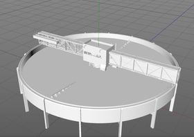 C4D模型澄清池