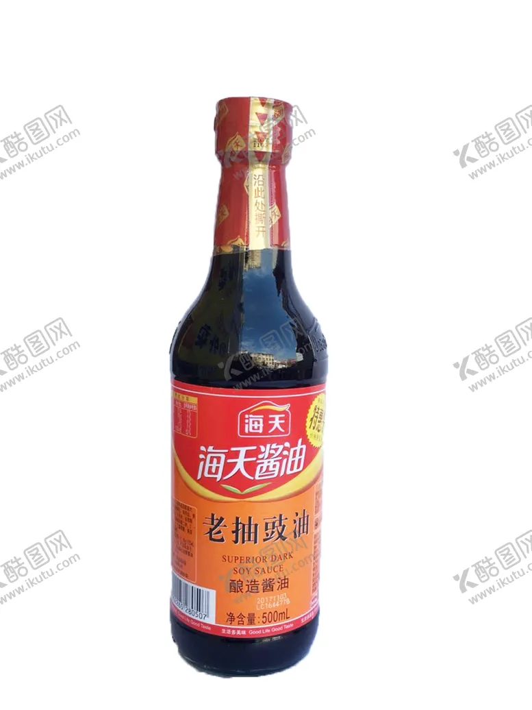 编号：12858406251756509486【酷图网】源文件下载-海天老抽豉油皇500ml