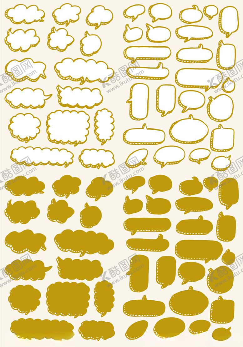 编号：33339511201104368575【酷图网】源文件下载-金色边框装饰图案集合