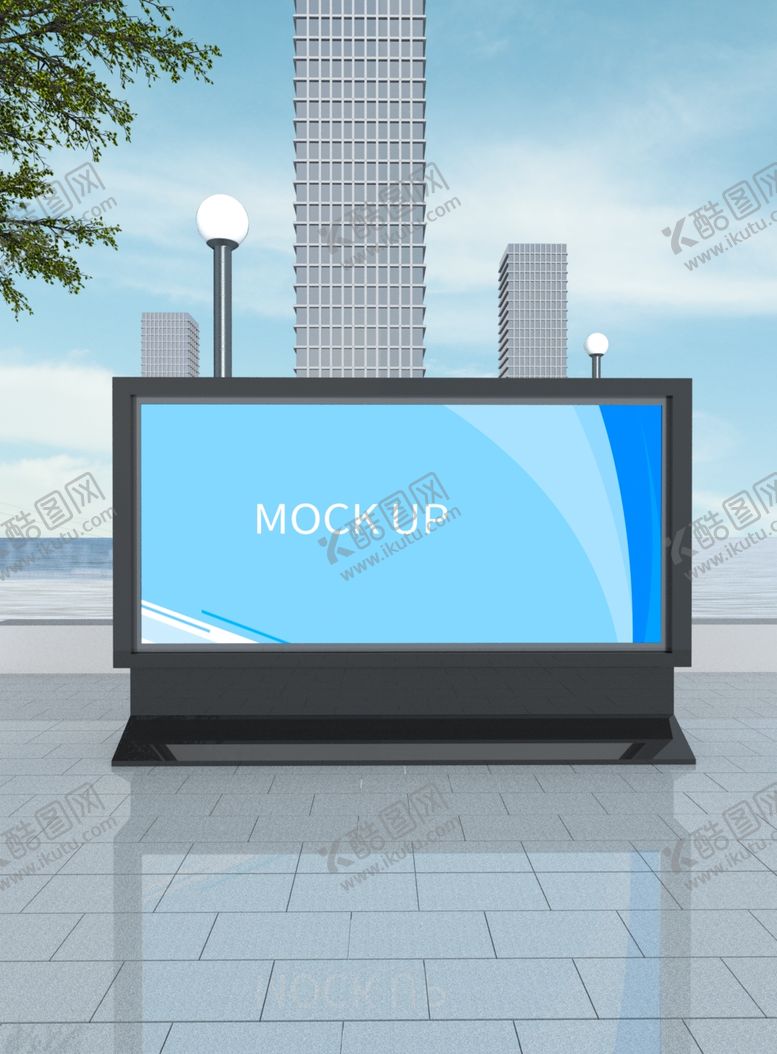 编号：96507510121648548309【酷图网】源文件下载-户外广告牌样机