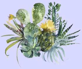 植物水彩画