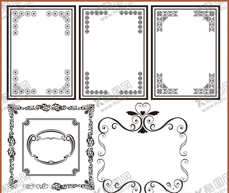 编号：27485809101028459544【酷图网】源文件下载-贵宾卡边框VIP边框镂空花
