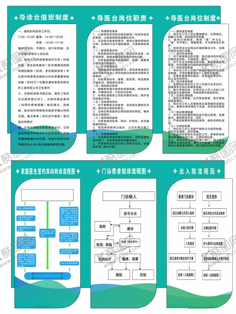 编号：53228204201854552993【酷图网】源文件下载-医院门诊患者就诊流程