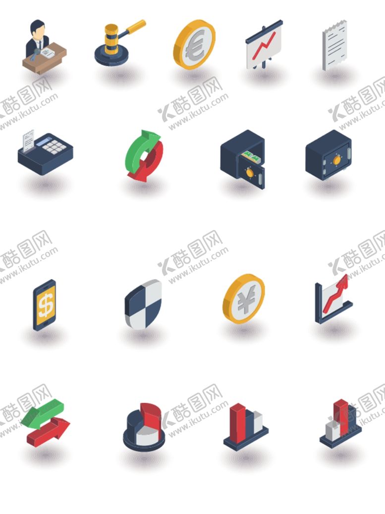 编号：29849912130220579610【酷图网】源文件下载-金融立体标签图标免扣