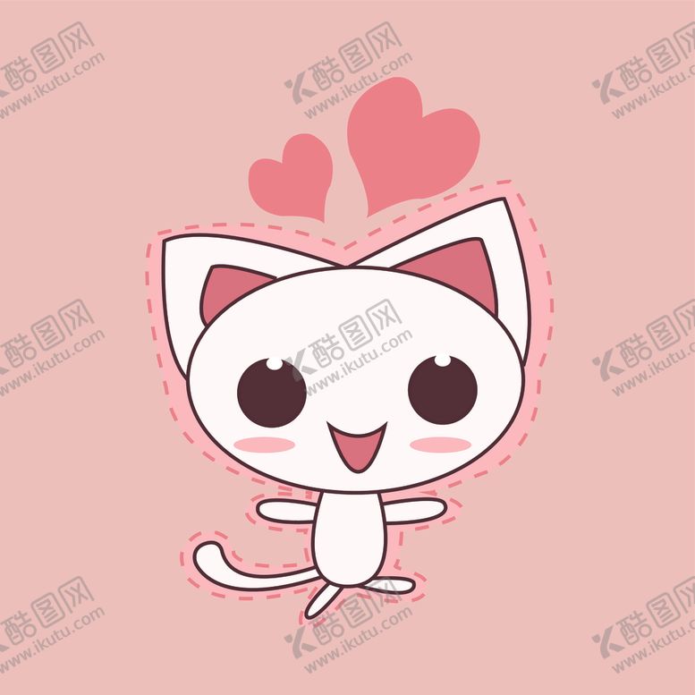编号：41397605141535141605【酷图网】源文件下载-呆萌的小白猫