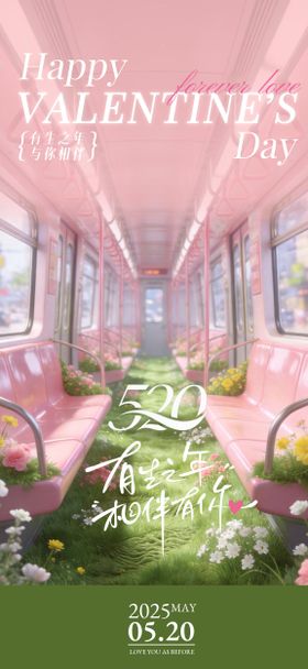 520情人节宣传活动海报
