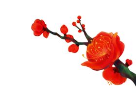 中国风水墨梅