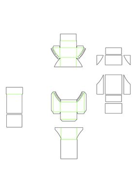 特别精装盒蛋糕盒刀模CAD版