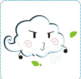 刮风表情