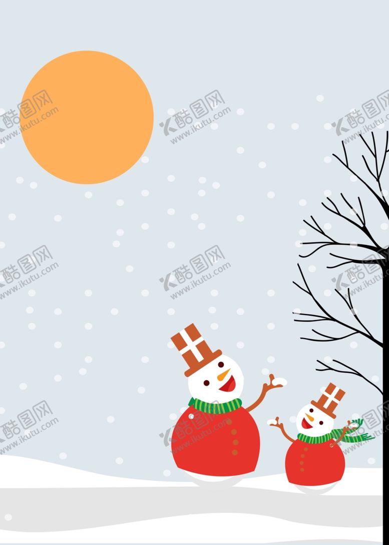 编号：26616309300229501843【酷图网】源文件下载-大小雪人