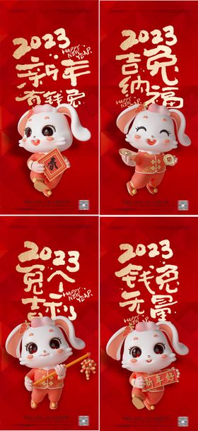 2023免年春节新年海报