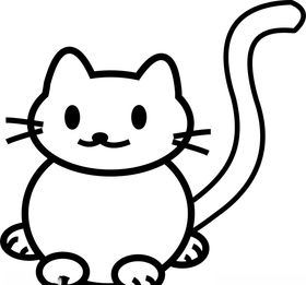 呆卡通可爱猫猫