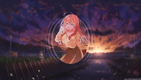 彩色动漫人物插画背景