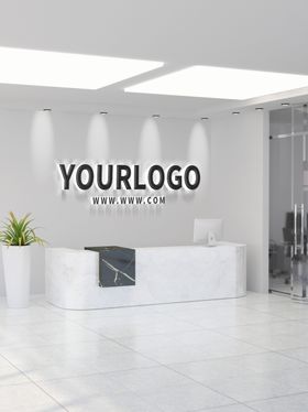 logo样机模板LOGO公司前台标志