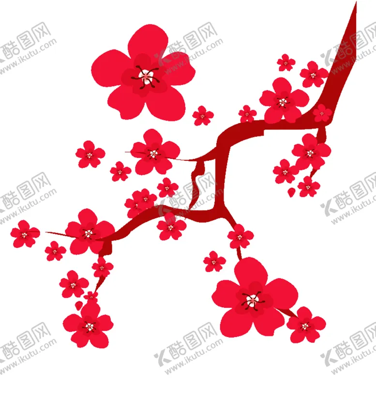 编号：31939902031521309852【酷图网】源文件下载-梅花桃花PNG 