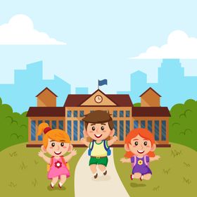 学生卡通形象中习校