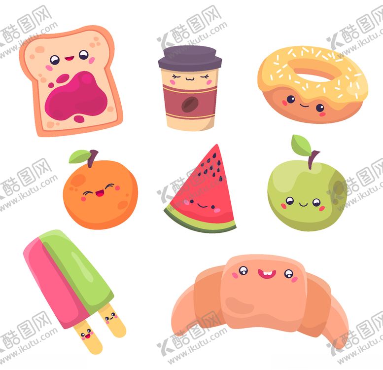 编号：78229710260919122230【酷图网】源文件下载-可爱食物