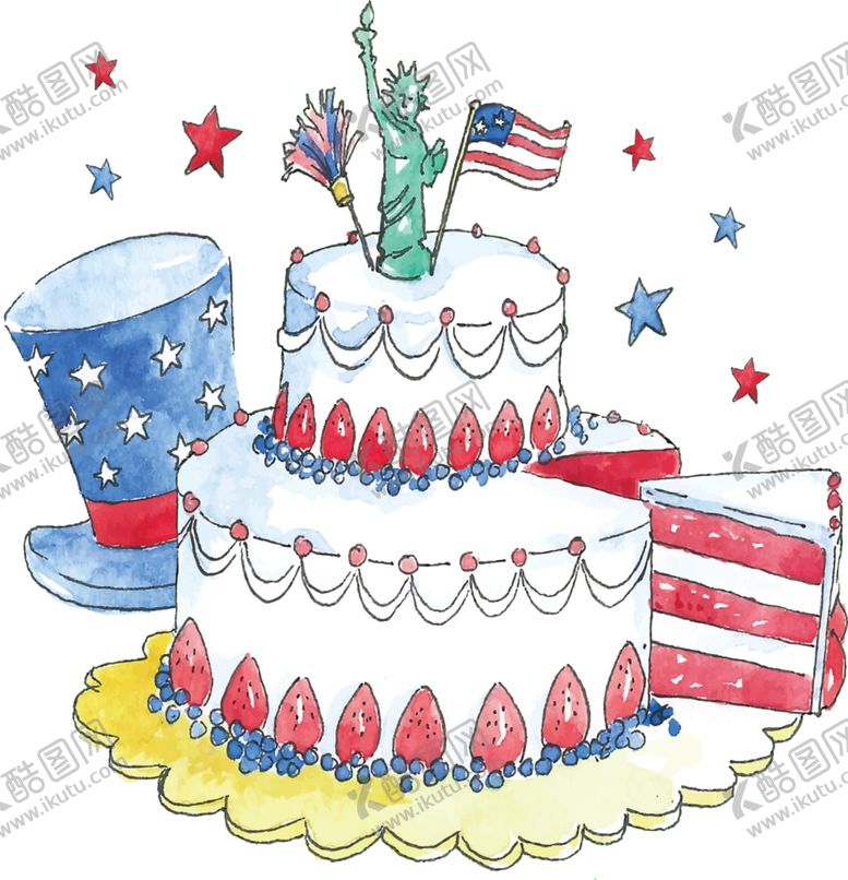 编号：92248409231221533850【酷图网】源文件下载-手绘蛋糕