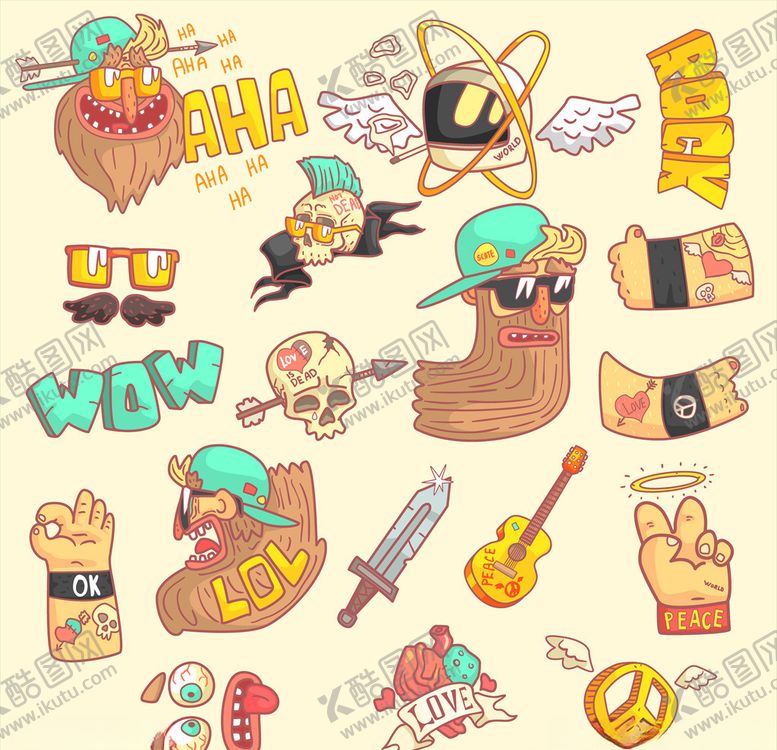 编号：46508410311709503962【酷图网】源文件下载-卡通元素插画