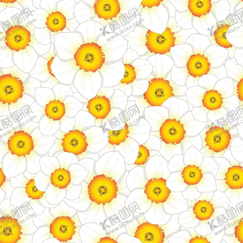 编号：78231409151054562735【酷图网】源文件下载-水仙花图案