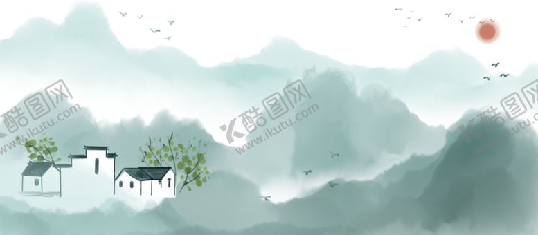 编号：71383810032217459603【酷图网】源文件下载-水墨山水