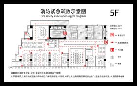 消防紧急疏散图