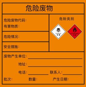 编号：72541009300045525137【酷图网】源文件下载-危险废物公示牌