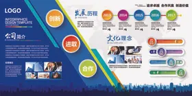 企业文化墙造型简介背景