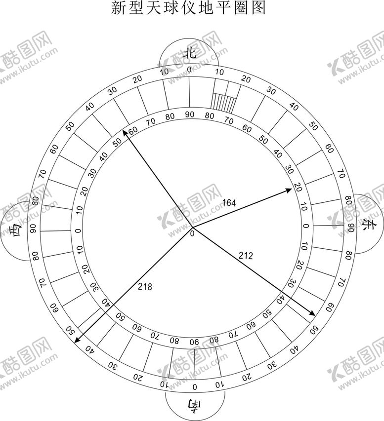 编号：72616402030336146519【酷图网】源文件下载-新型天球仪地平圈图