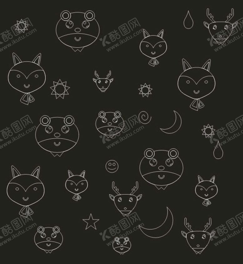 编号：80788012131713168748【酷图网】源文件下载-动物印花