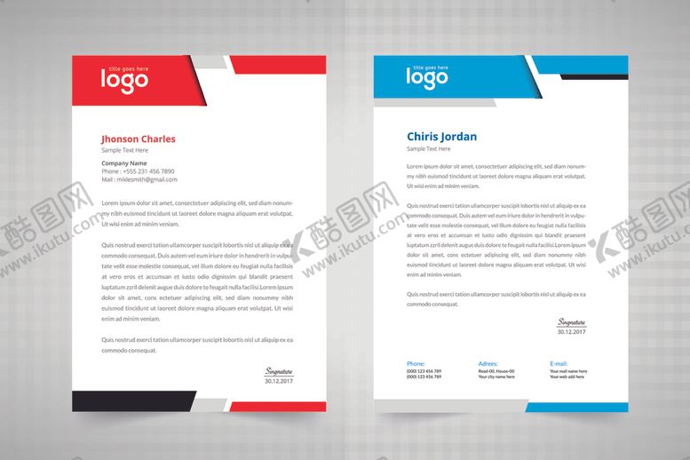 编号：68582210021214005395【酷图网】源文件下载-信笺信纸模板