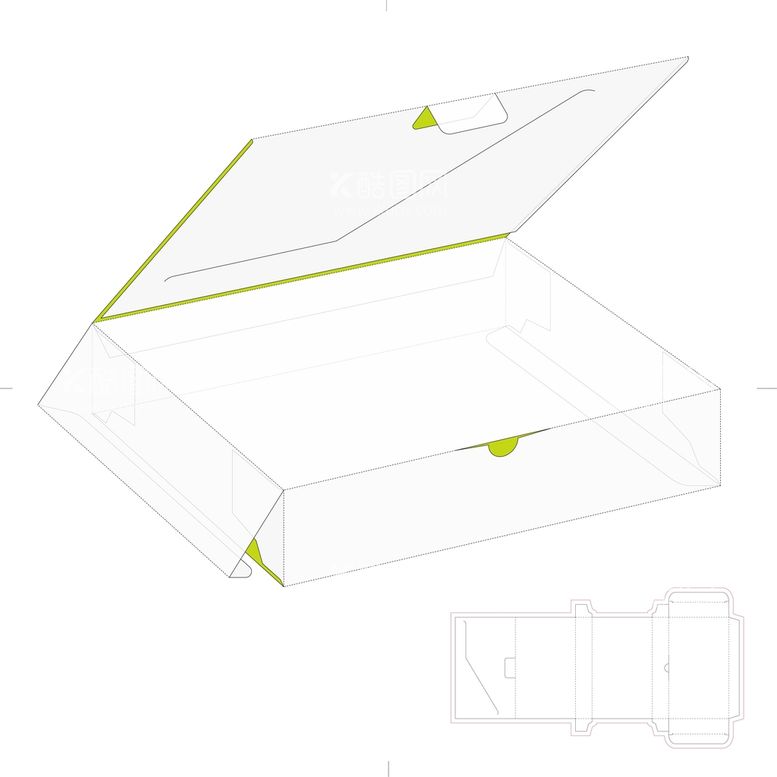 编号：26853010051902156347【酷图网】源文件下载-包装盒刀模图