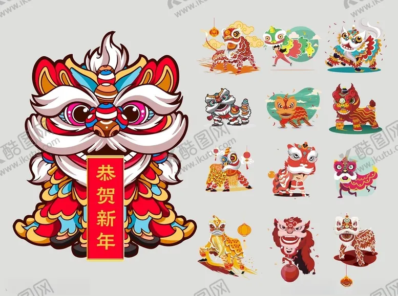 编号：39404603070901338877【酷图网】源文件下载-舞狮