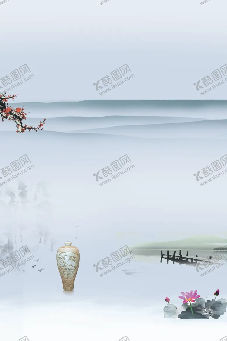 编号：88524005011144564160【酷图网】源文件下载-水墨荷花