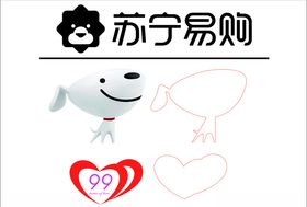 苏宁标志京东狗标志