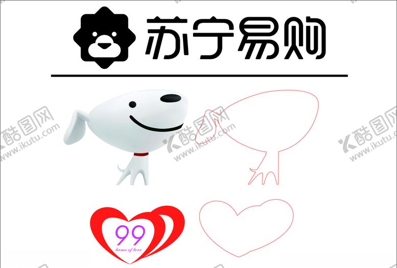 编号：71024607022359274322【酷图网】源文件下载-苏宁标志京东狗标志