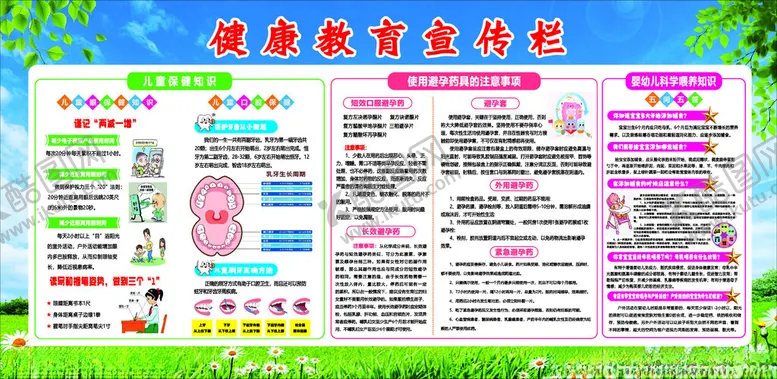 编号：28408306292032131721【酷图网】源文件下载-健康教育宣传展板