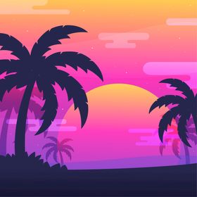 日出日落风景气象现象地平线夕阳太阳初升